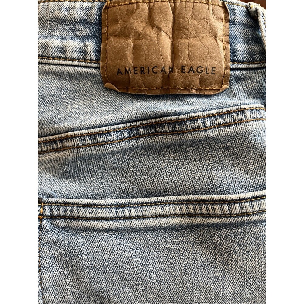 AMERICAN EAGLE AirFlex Plus Jeans Mens 32x34 Blue Stretch Slim Denim Faded - Picture 12 of 12